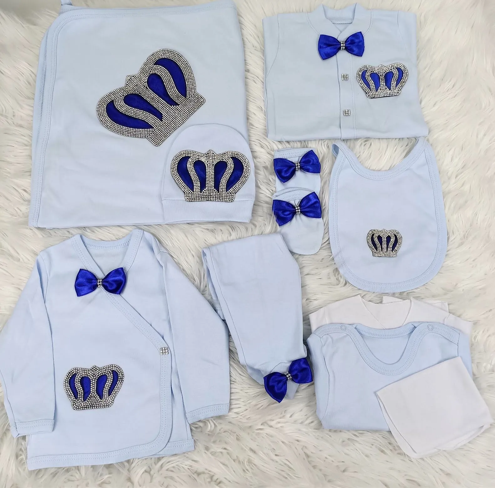 10pcs Royal Crown Set - Blue
