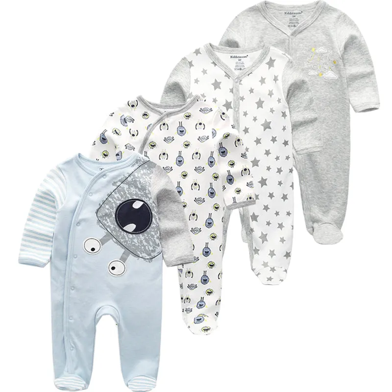 Baby Clothes 2019 Unisex Kids Long Sleeve 3/4pcs Rompers