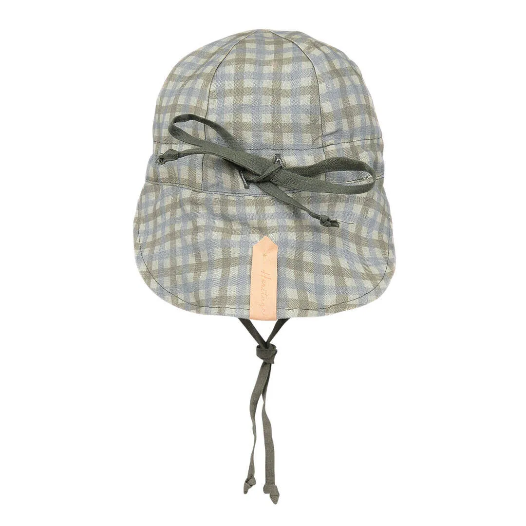 Bedhead Baby Reversible Flap Sun Hat - Noah / Olive