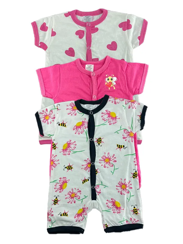 N584-Pack of 3 Sleepsuits