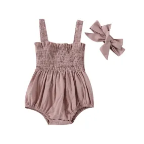 Sally Summer Baby Romper and Headband